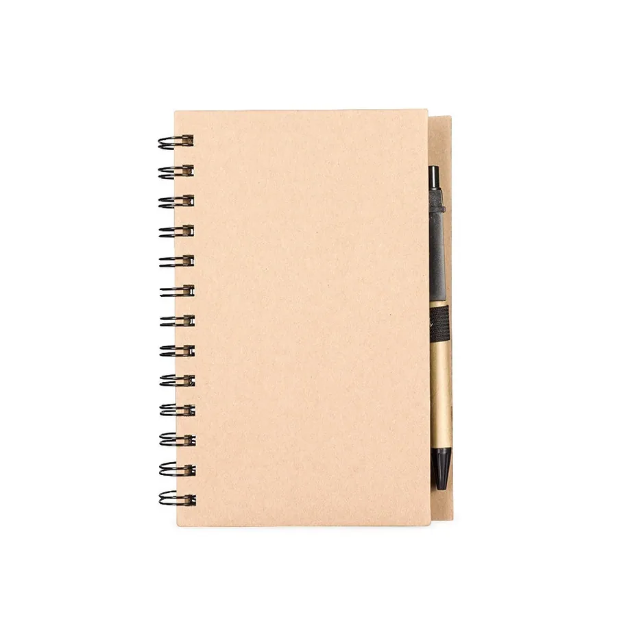 Caderno Ecológico com Autoadesivos e Caneta