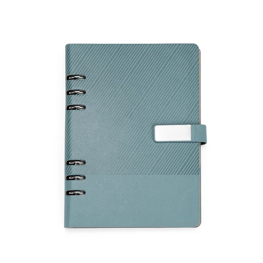 Caderno Fichário Couro Sintético